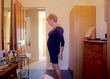 Glenys Trying On Different Clothes And  Knickers