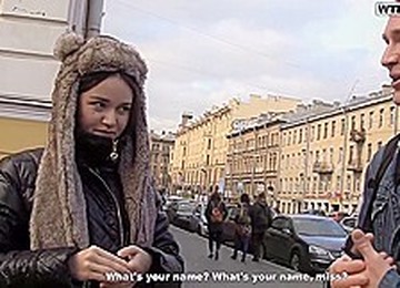 Beautiful Brunette With Tiny Tits Is Kneeling In The Shower And Sucking Two Rock Hard Dicks