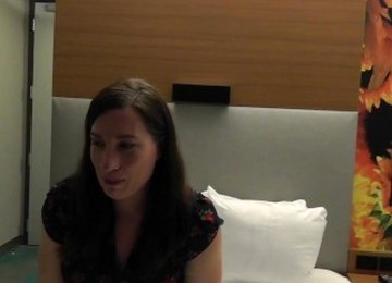 WIFE'S INTERVIEW BEFORE SHE TAKES HER FIRST BBC!
