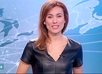 Marie Ange Casalta  Black Leather Short Dress