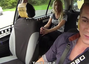 Slutty Passenger Banged In Taxi