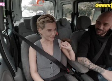 SUGARBABESTV: GREEK FAKE TAXI