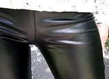 Heels 20 Cm And Leather Leggings, Walk In The Park
