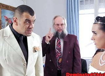 Gorgeous Bride Dominated After Wedding