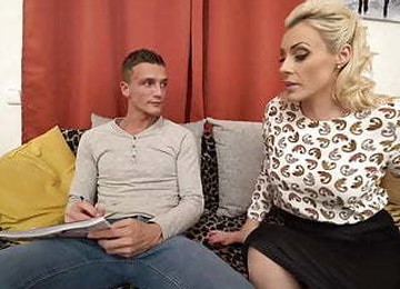 Beautiful MOMS Seduce Lucky Young Sons