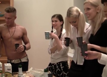 StudentSexParties- Wild College Orgy After An Exam -Scene 5