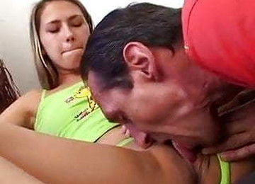 Young Girl With Green Socks Gets Fucked By Old Guy