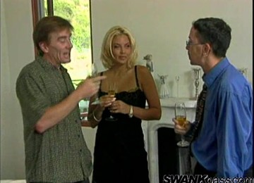 An Intense Threesome With The Sensual Blonde Dru Berrymore