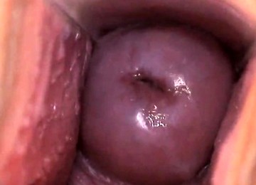 Luscious Babe Is Popping Out Her Gaped Soft Cunt In Close Up