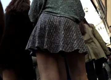 There's A Party Going On And One Gal Gives A Great Upskirt