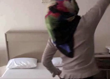 Turkish Student Shouting And Fucking