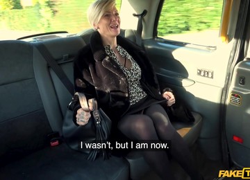 Blonde Mature Angel Cruz Adores To Fuck With A Stranger In The Taxi