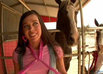 Brown-haired Lady Takes Down Her Panties In Order To Ride The Penis