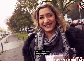 German Arab Bitch Danka Biamond Street Pick Up