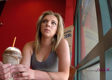 Vivacious Babe In A Thong Strokes Her Cunt With A Vibrator Then Gets Humped