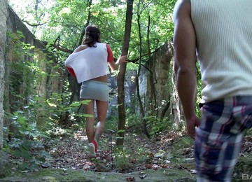 Hardcore Outdoor Cock Sucking And Riding With Suzi Rainbow