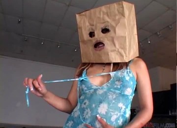 Sexy Hottie Jennifer Luv Rides A Hard Cock With A Paper Helmet On