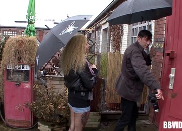 Tattooed Whore With A Pierced Pussy Enjoying A Hardcore Doggy Style Fuck