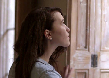 Shy Long Haired Teen Got Her Thirsting Twat Fucked From Behind