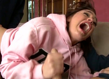 Spoiled College Student Is Brutally Fucked In Unisersity Gangbanged