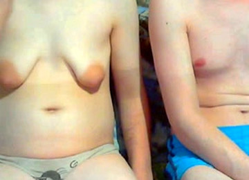 Nasty Bitch With Ugly Saggy Boobs Has Fun With Her BF