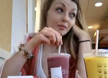 This Princess Of The Filth Likes To Show Off Her Tits And Pussy In Public