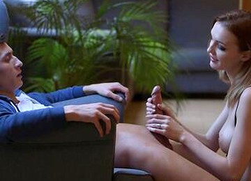 Skinny Blonde Offers This Guy The Fuck Of His Life