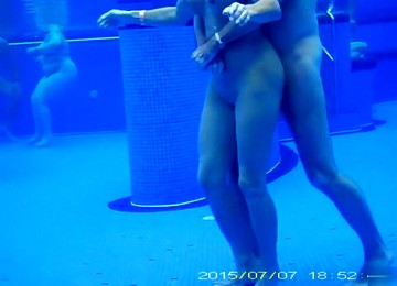 Underwater Sex In The Pool At The Nudist Resort