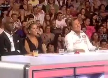 Talent Show Judge Has Wicked Hot Cleavage