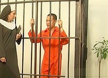 Ballbusting In Jail With The Cockbiting Nun