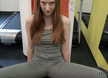 HUNT4K. Magnificent Young Girl Loves Just Sports, Money