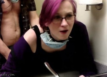 Quarantine Quickie In Public Restroom (Close-Up Creampie)