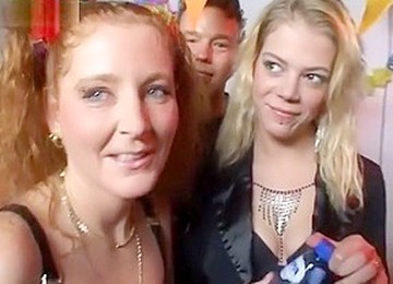 Dutch Sisters Have A Gangbang