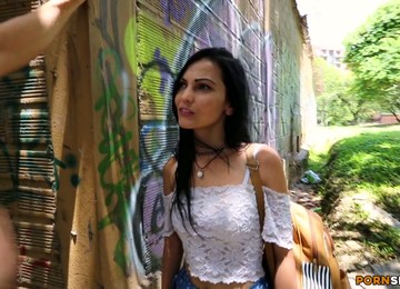 Brunette With Juicy As Sand Dark Nipples Katty Doll Is Fucked Hard By Her Boyfriend