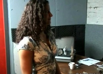 Brunette Fucking Hard With A Stranger