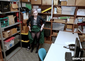 Teen Blonde Lexi Lore Striped And Punish Fucked In The Office