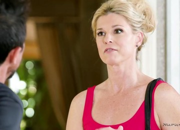 Astonishing Blonde Woman Is Pampering Her Favorite Client Every Time He Comes To A Massage Parlor