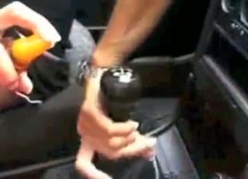 My Nasty And Insane Girlfriend Rides A Gear Stick In My Car