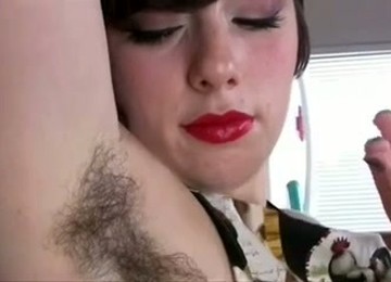 Hairy Armpits And Bushy Pussy Of My Thick Girl Look Awesome