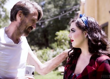 Old Man Talks A Beautiful Young Woman Into Having A Wild Gangbang Fuck