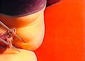 Hot Burning Nail Cunt Piercing