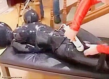 Suspended Rubber Girl