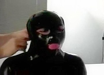 Latex Sub Girl Dress Up In Full Rubber