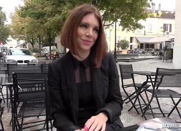 Experienced French Woman, Stephanie Was Wearing High Heels While Getting Fucked In The Ass