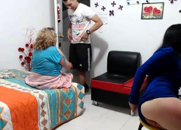 Hot European Group Sex With Two Girls