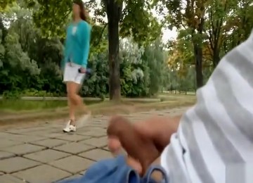 Amateur Compilation Of Dude Jerking Off His Dick In The Park