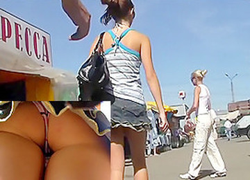 Striped String Panty Up Petticoat