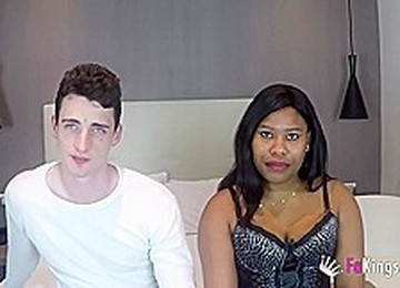 Lucia Is Making Her First Porn Video And Doing Her Best To Make Her Partner Cum