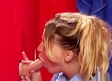 Cfnm Teen Sucks Gloryhole