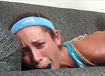 Sock Gagged And Bondage After Run